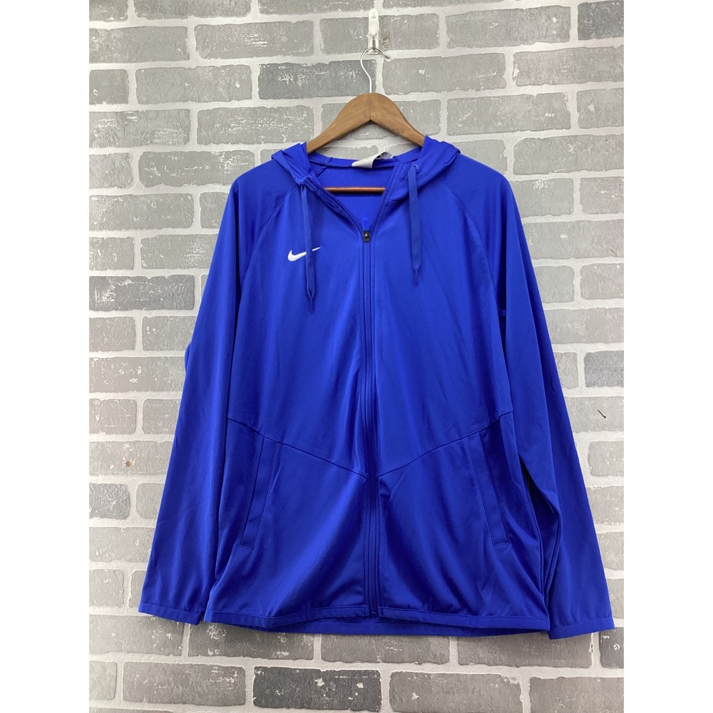 Nike Mens Dri-FIT Full Zip Training Hoodie Blue HF6935-493 Size M